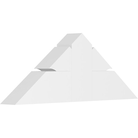Ekena Millwork Richland Architectural Grade PVC Gable Bracket, 36"W x 13 1/2"H x 4"D x 6"F, 9/12 Pitch GBP036X14X0406RIC00